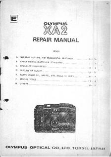 Olympus XA 2 manual. Camera Instructions.